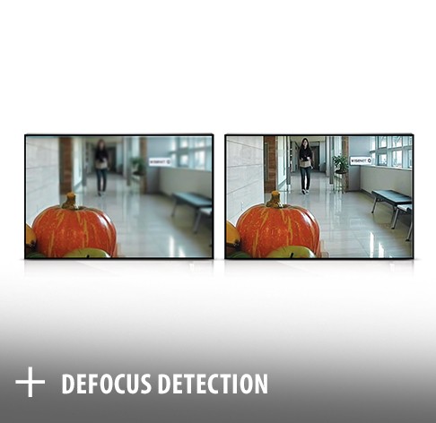 defocus detection wisenet cctv camera